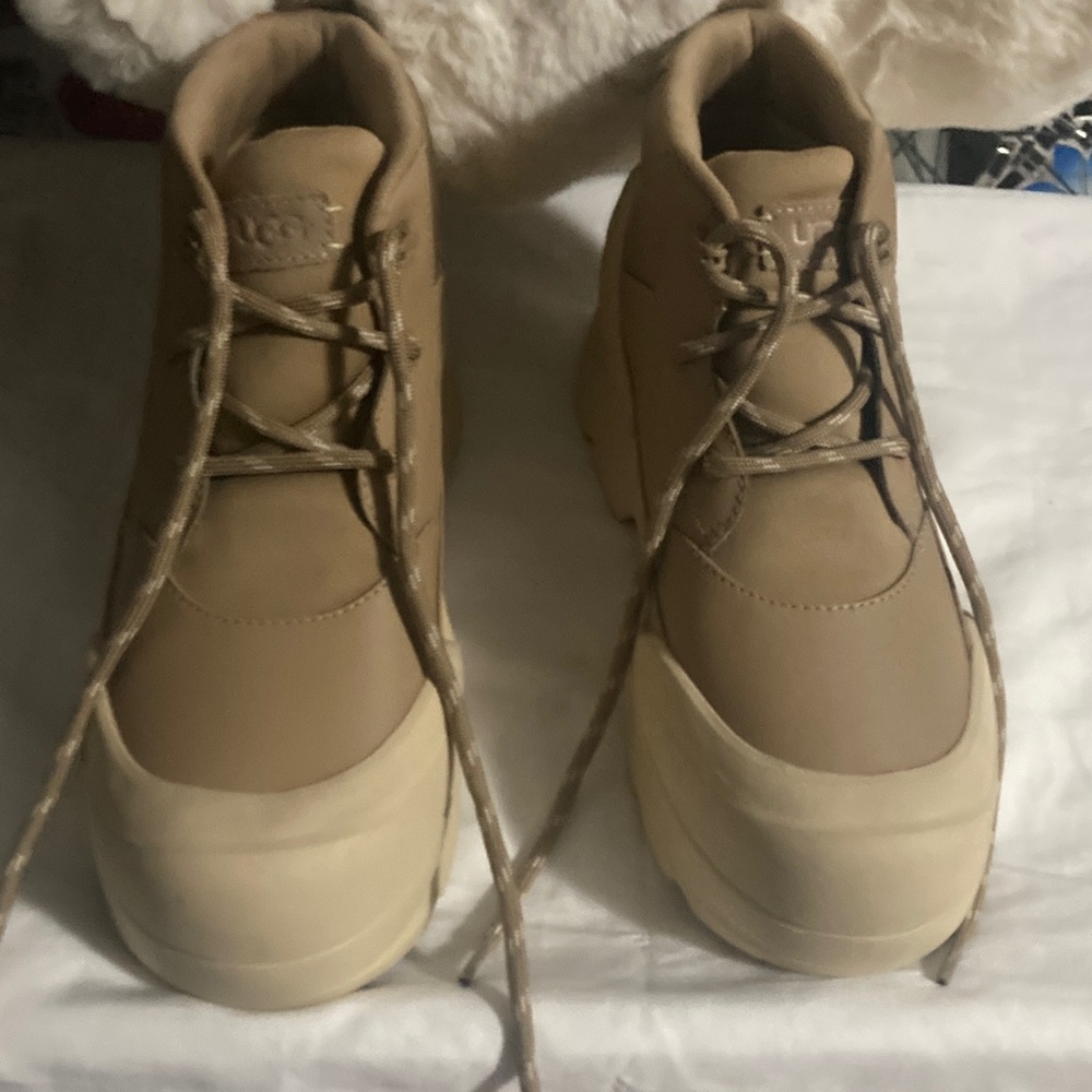 UGG Brown and Cream Ankle Boots